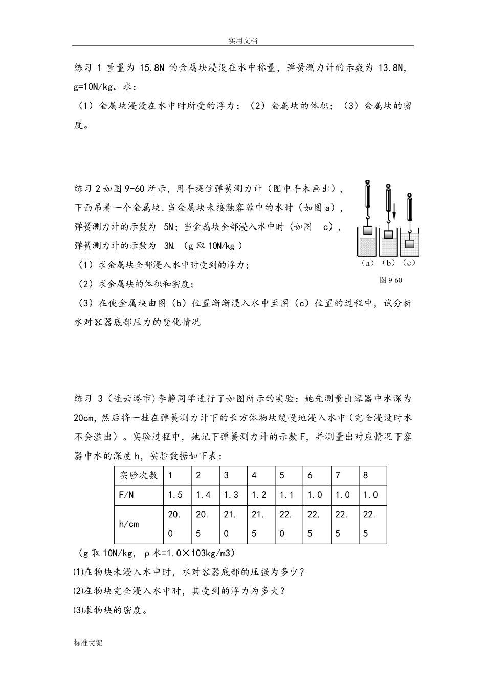 浮力专题练习(超好).._第3页