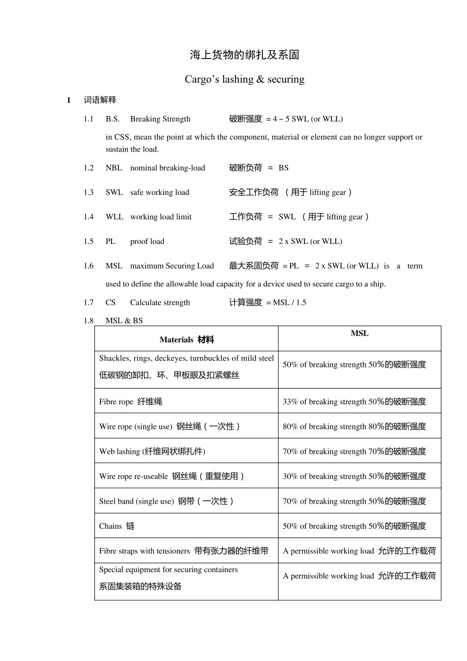 海上货物绑扎及系固_第1页