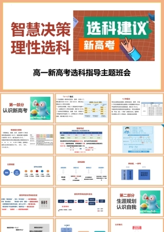 智慧决策，理性选科 课件-2024-2025学年高一新高考选科指导主题班会