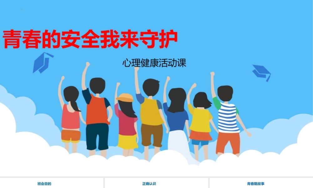 青春的安全我来守护 课件