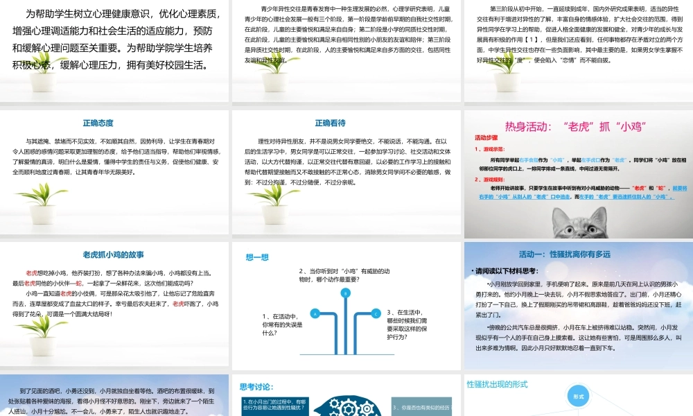 青春的安全我来守护 课件