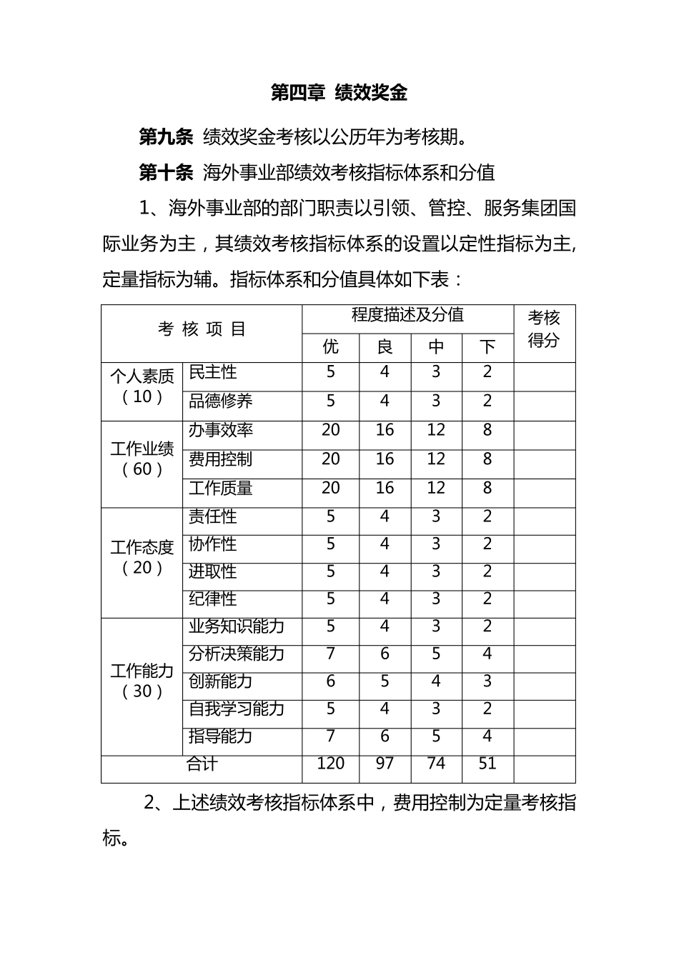 海外事业部薪酬体系和绩效考核办法_第3页