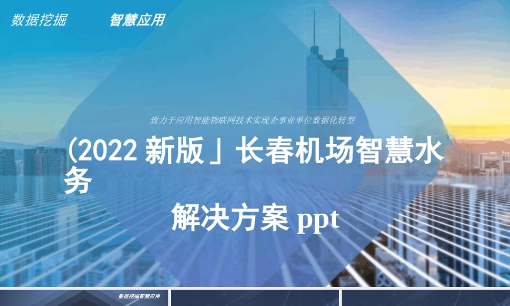 《智慧机场》解决方案架构课件