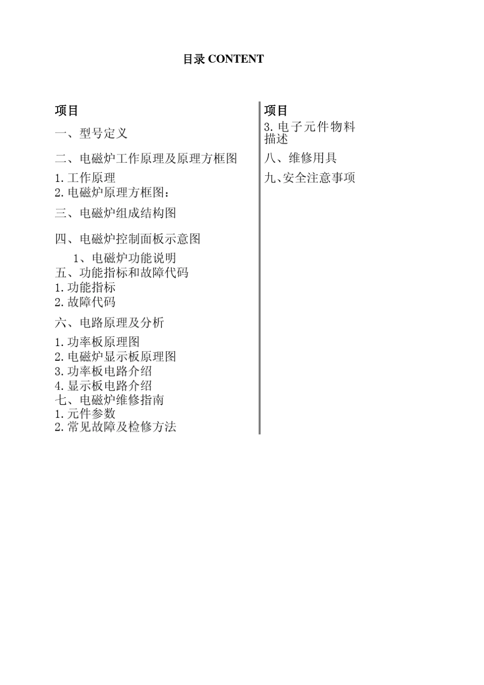 海尔CH2006CH2080007CH2008CH2009电磁炉维修手册_第2页
