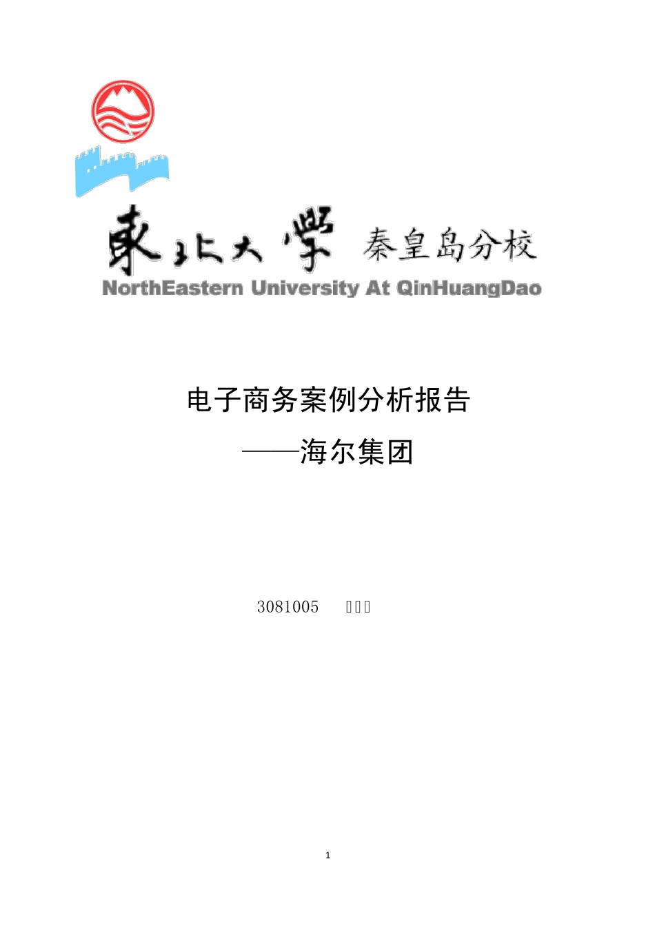 海尔集团案例分析报告_第1页