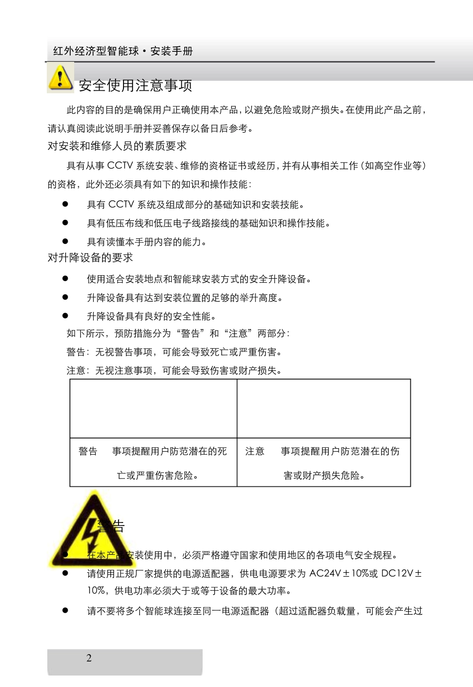 海康威视红外球机说明书V1.0.0_第3页