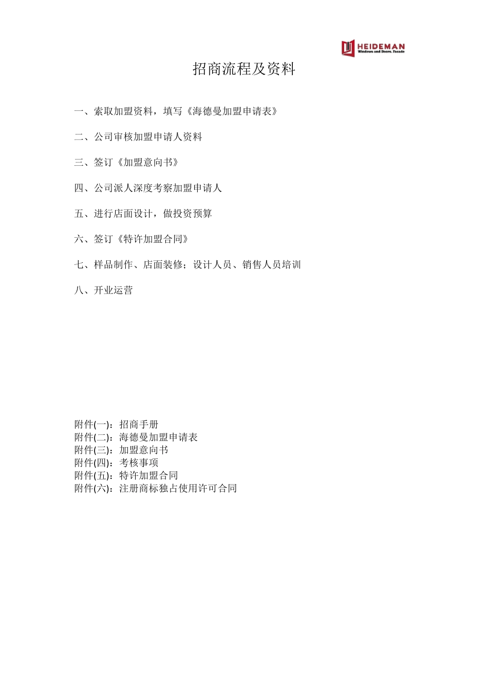 海德曼招商手册_第1页