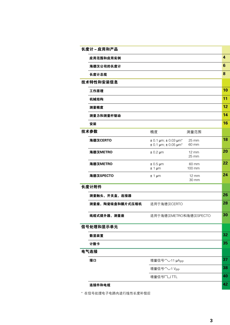 海德汉长度计技术参数(HEIDENHAIN)_第3页