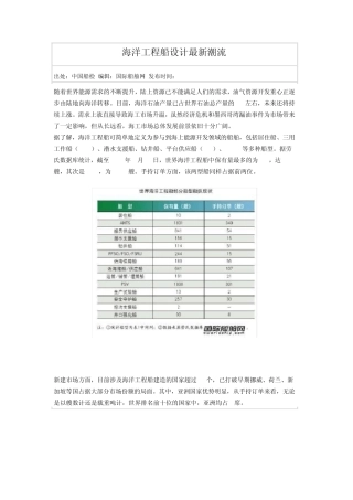 海洋工程船(AHTSamp;PSV)设计最新潮流