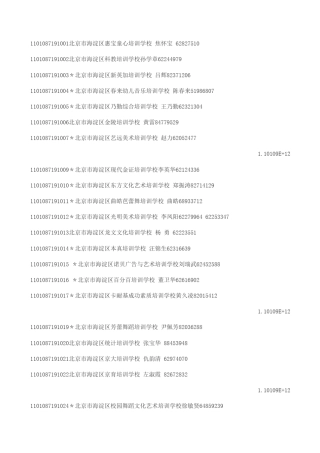 海淀区所有民办学校