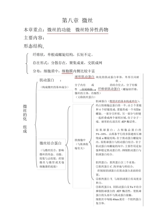 第八章微丝第九章微管第十章中间纤维