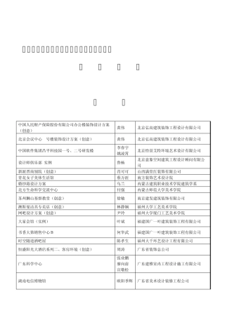 第六届中国室内设计双年展暨室内设计大赛