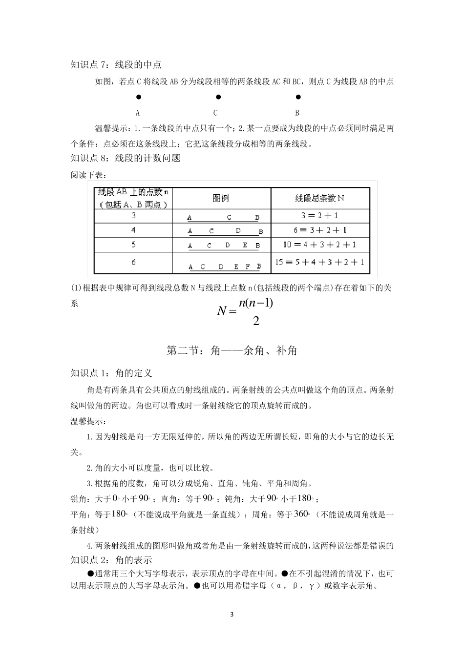 第六章：平面图形的认识知识点总结_第3页