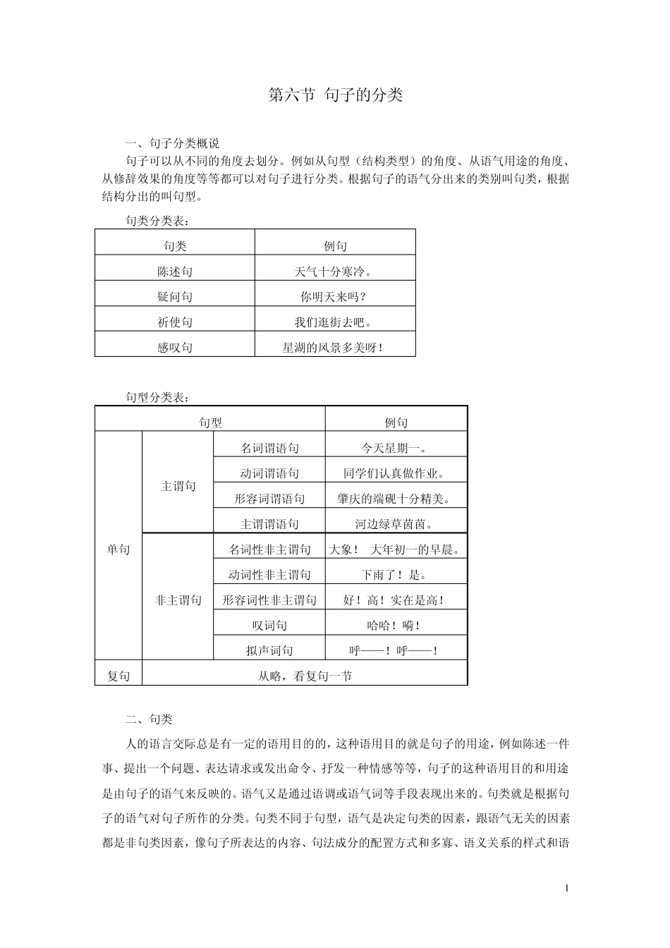 第六节句子的分类_第1页