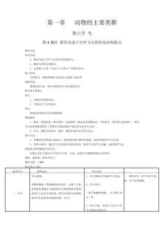 第六节鸟教学设计