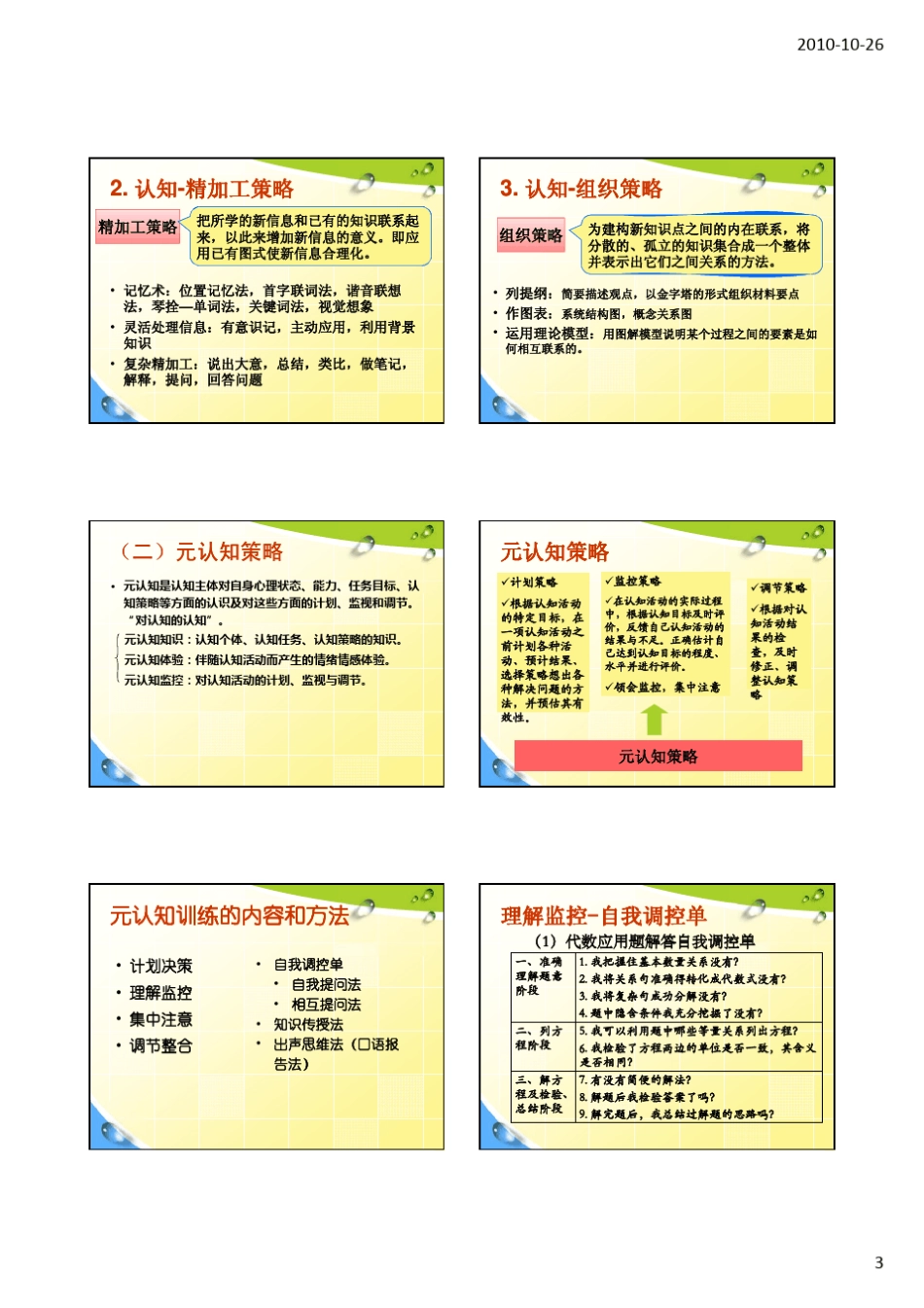 第六讲青少年学习策略的发展和辅导_第3页