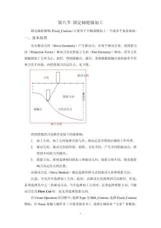 第十三节固定轴轮廓加工