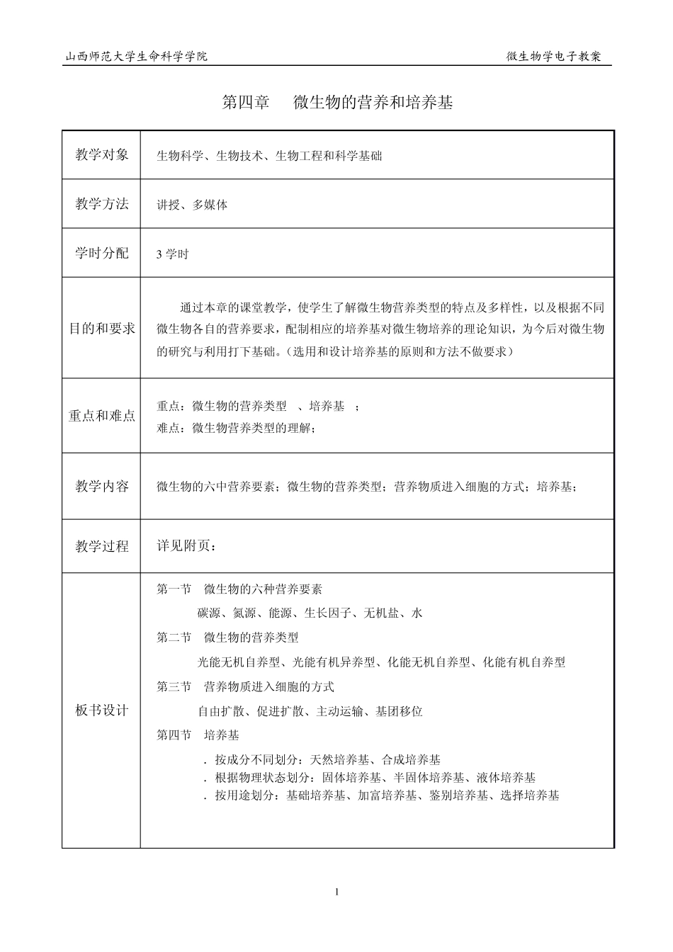 第四章微生物的营养和培养基_第1页