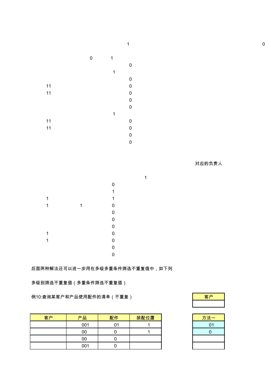 筛选模式下的分类汇总——关于SUBTOTAL的多维计算和多级别(多重条件)筛选不重复值E_第3页