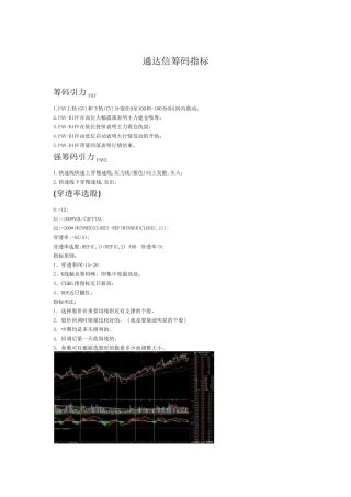 筹码指标自已整理通达信