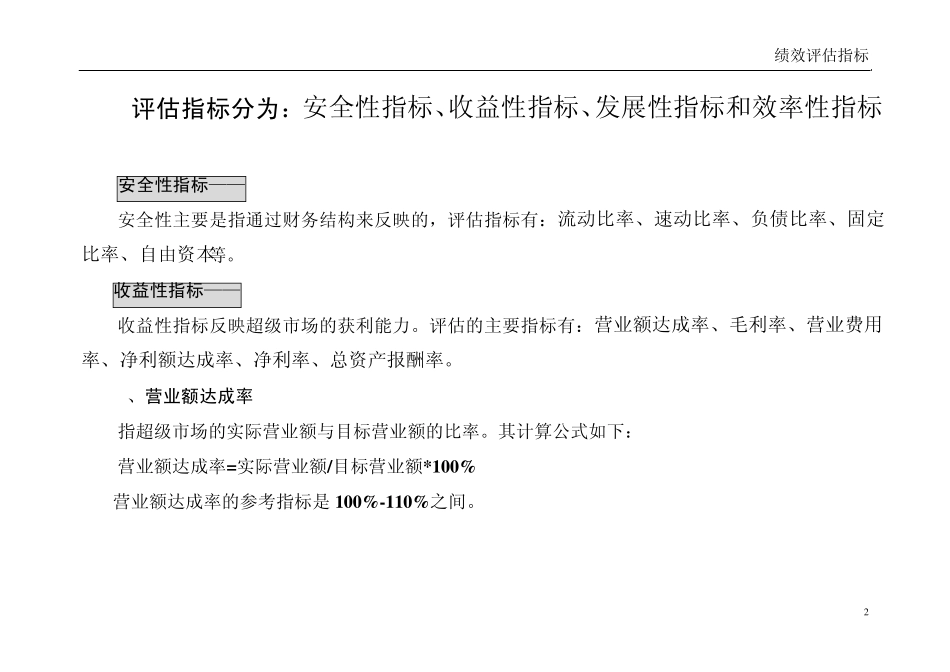 超市绩效评估指标_第2页