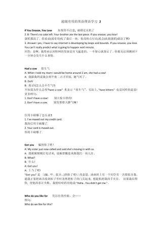 超级用的英语俚语slang学习2