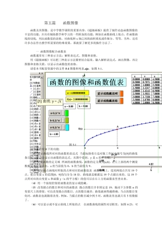 超级画板《动态几何教程》5函数图像