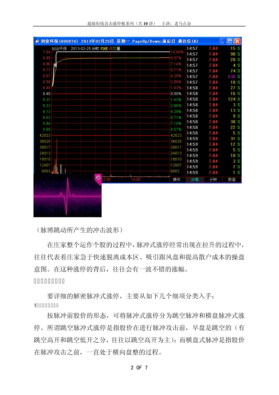 超级短线直击涨停板系列——短线直击脉冲式涨停_第2页