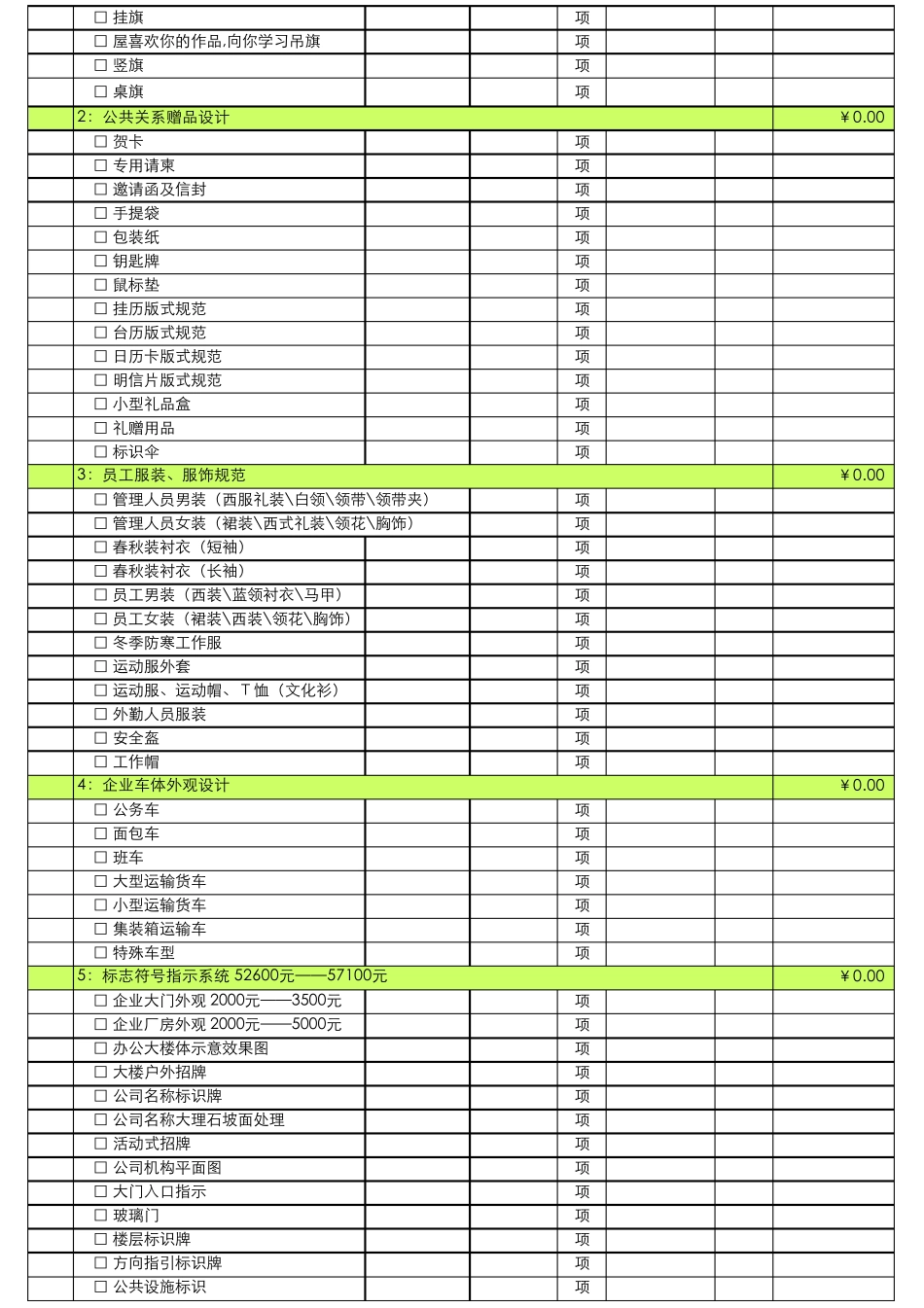 超级详细的VI报价表_第3页