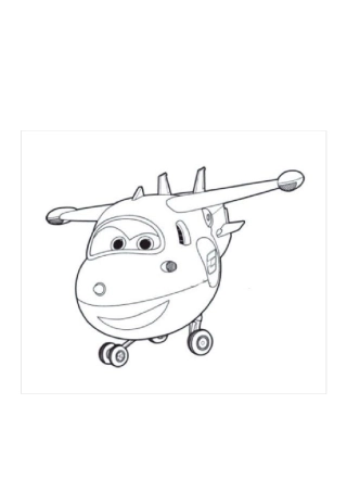 超级飞侠填色简笔画可直接打印A4纸