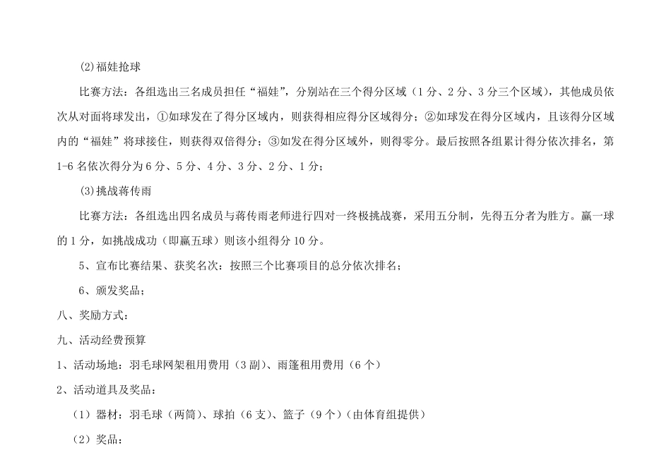 趣味羽毛球比赛活动方案_第3页
