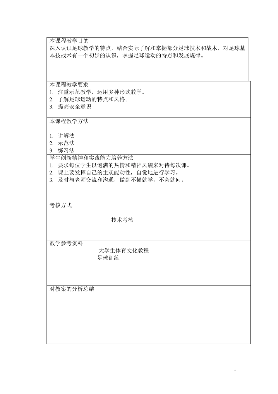 足球专项课教案_第1页