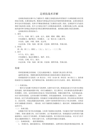 足球技战术详解