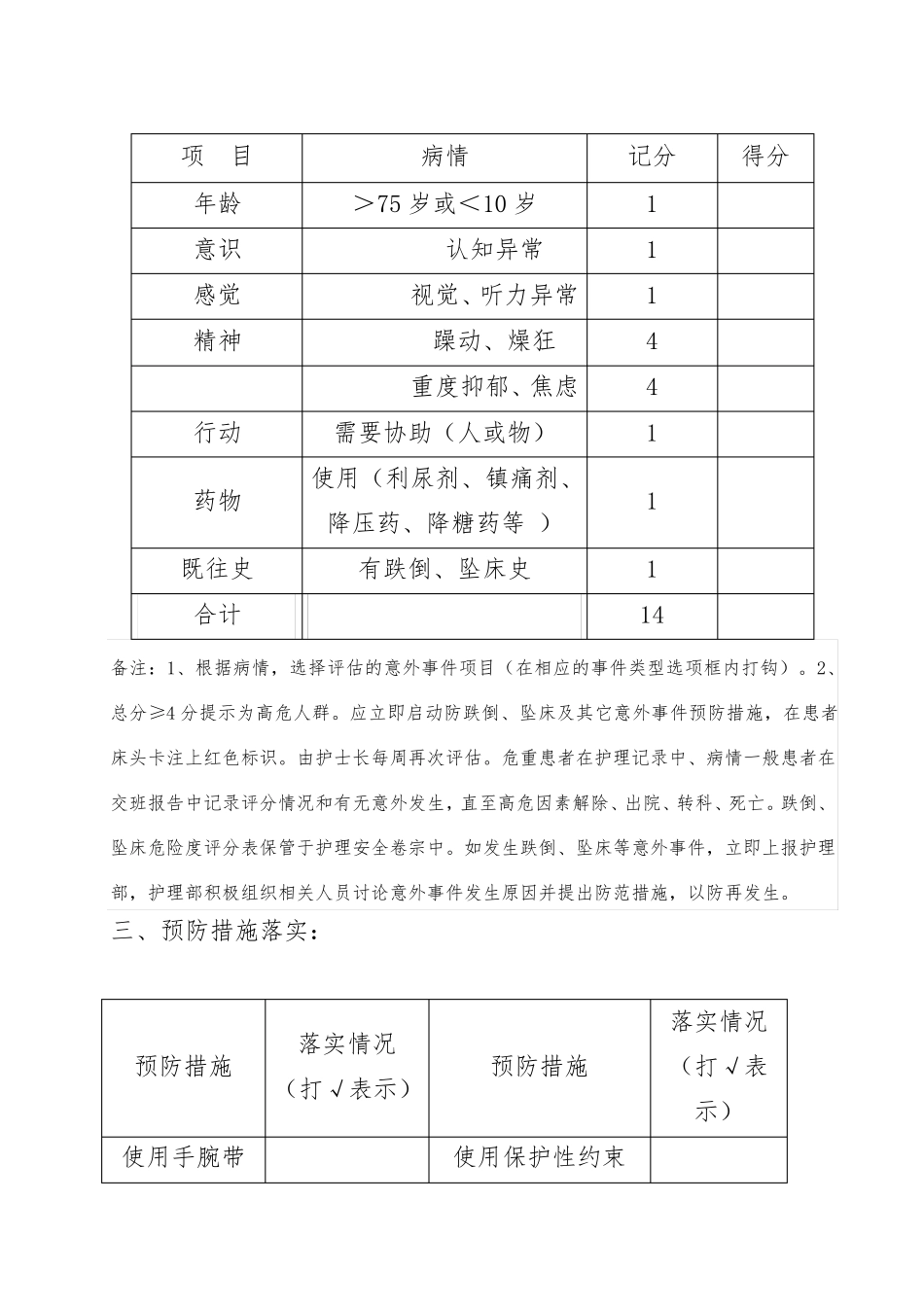 跌倒坠床风险评估_第3页