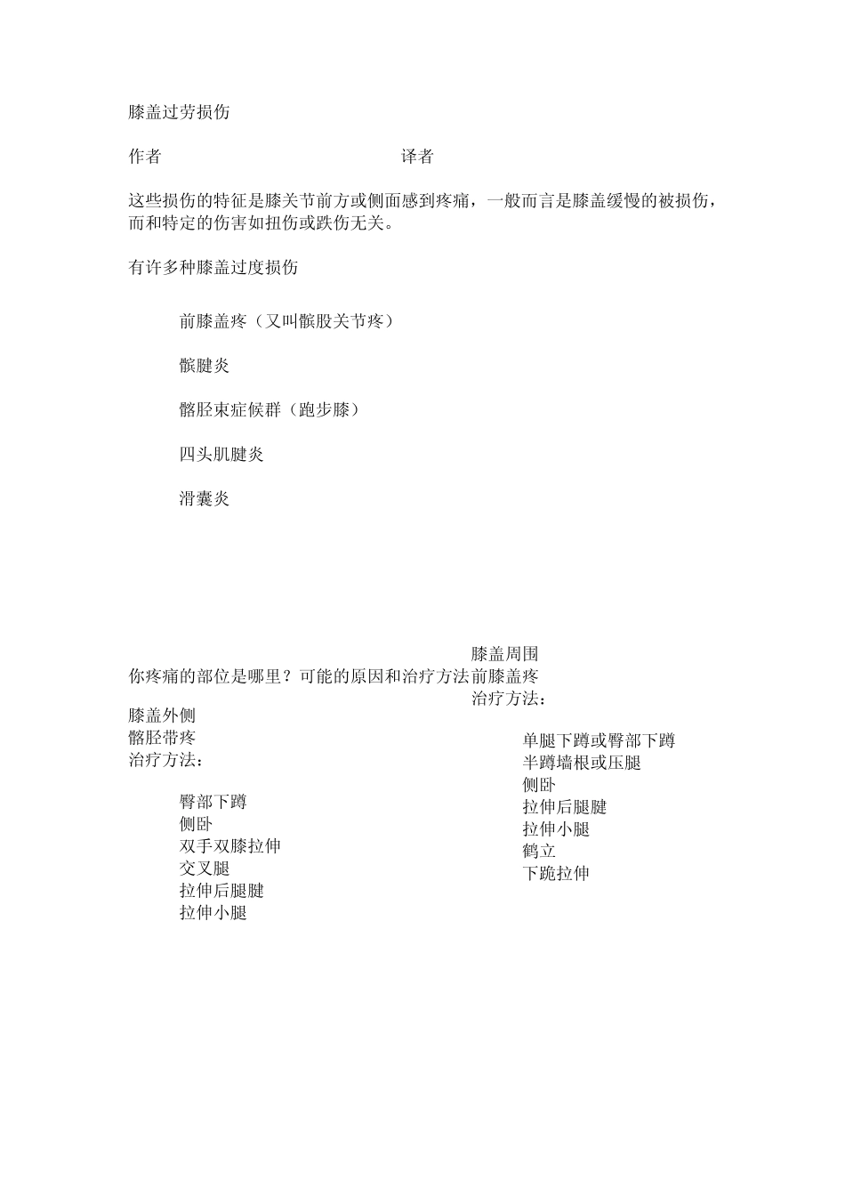 跑步造成膝盖疼痛的防治办法_第1页