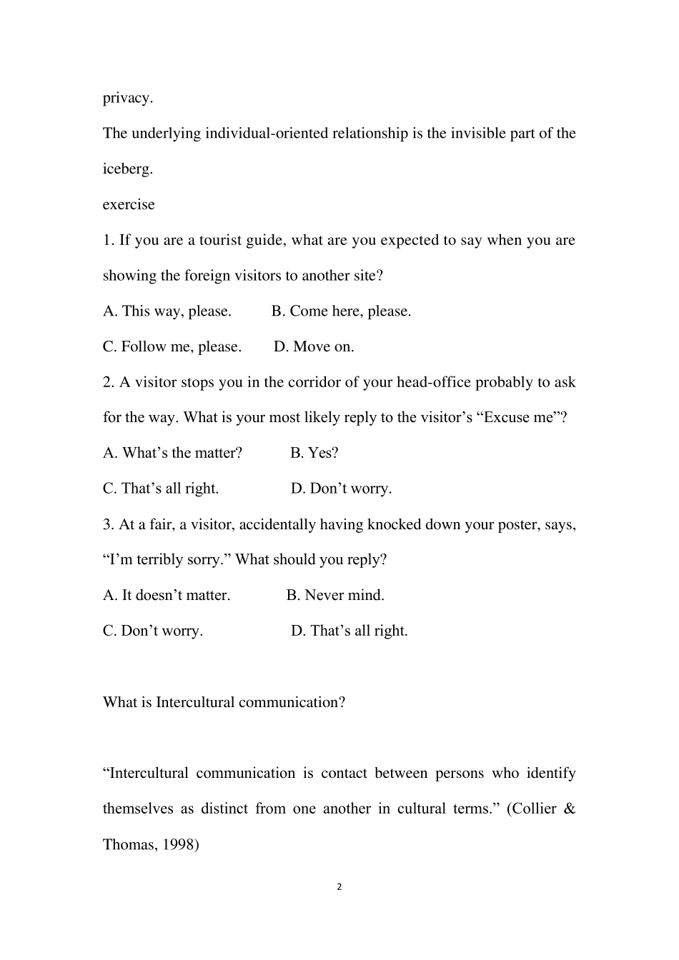 跨文化交际重点归纳_第2页