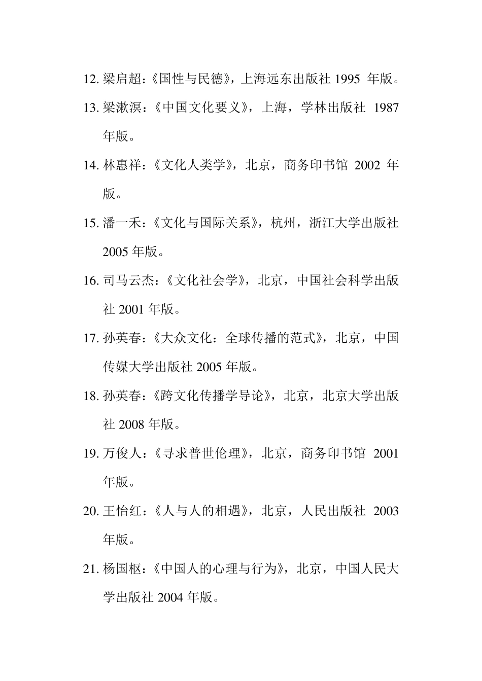 跨文化传播参考书目_第2页