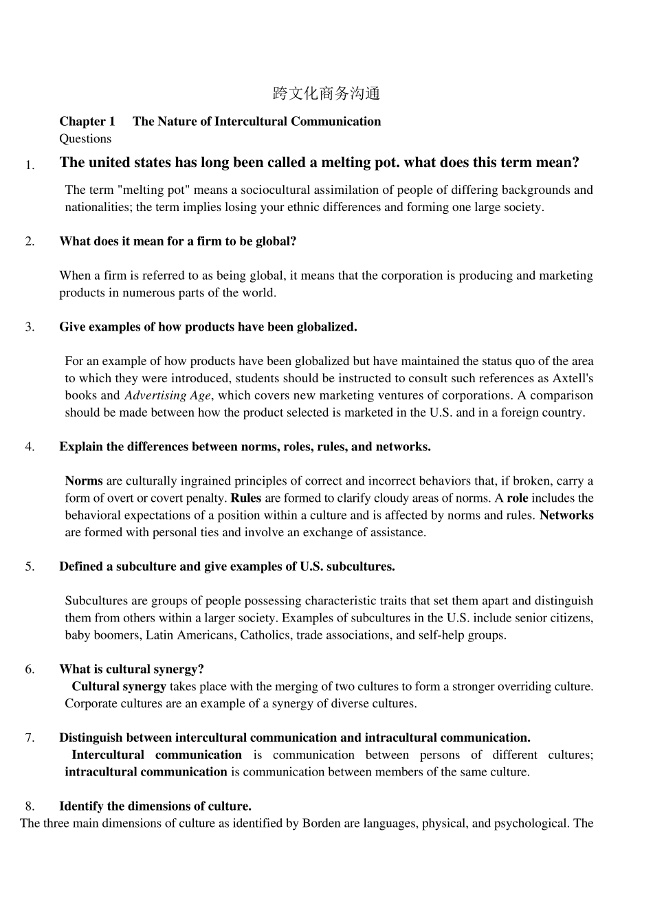 跨文化商务沟通1_第1页