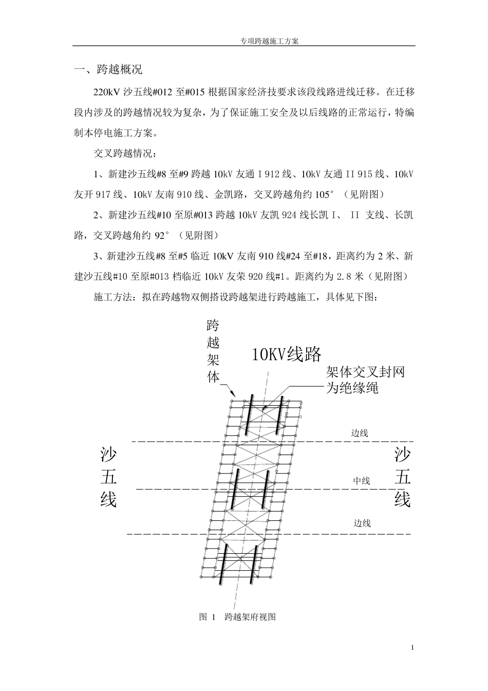 跨越及临近带电线路施工专项方案_第3页