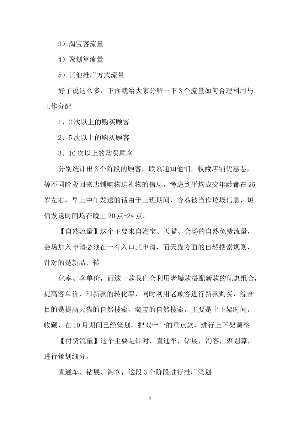 双11促销活动方案_第3页