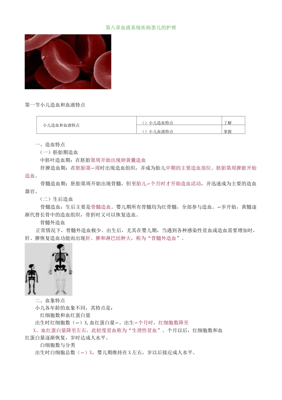 护师考试辅导：儿科护理学之血液系统疾病患儿的护理_第1页