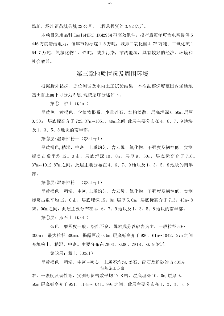 山地光伏桩基施工方案(已审核-优)_第2页