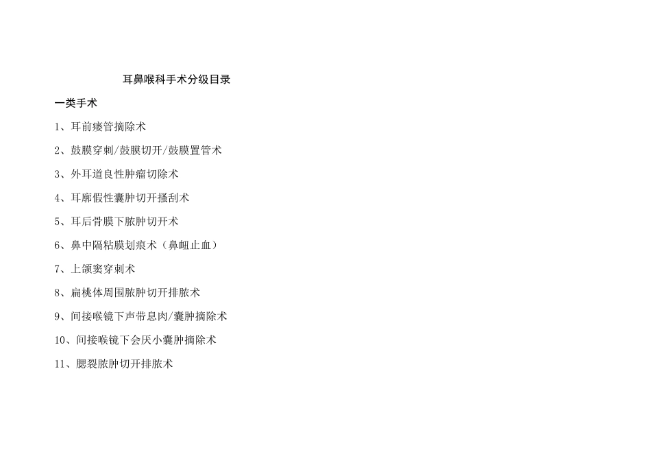 耳鼻喉科手术分级_第1页