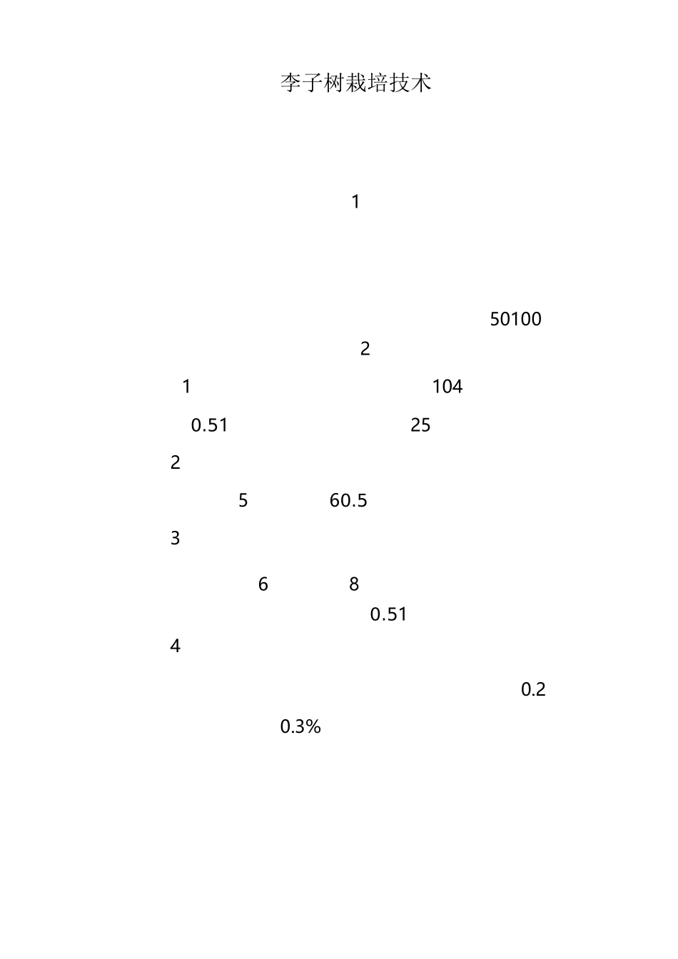 李子树栽培管理技术_第1页