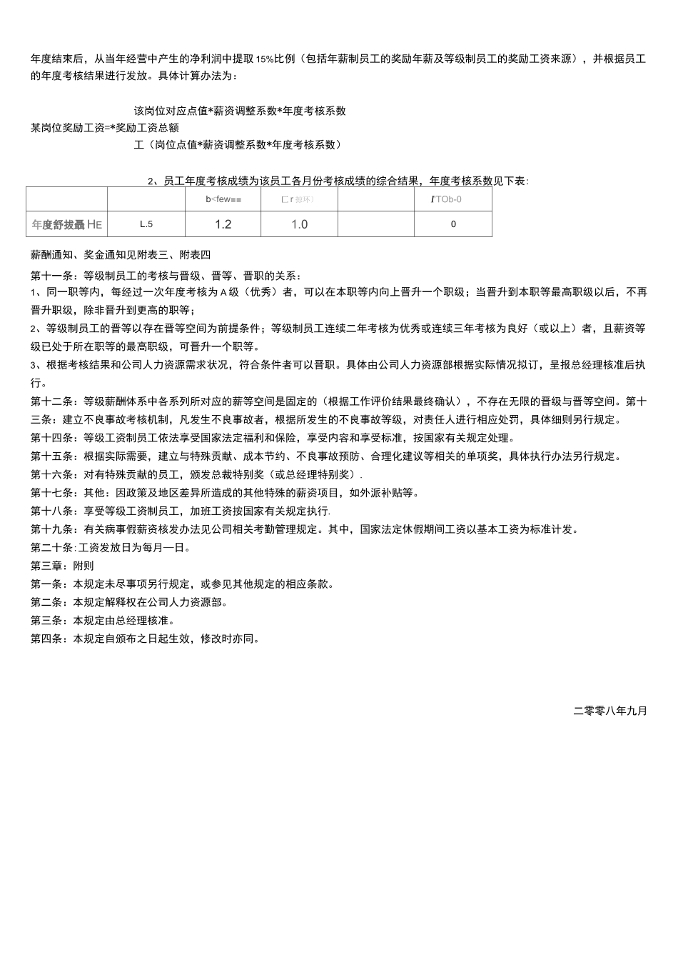 等级薪酬管理制度(完整)_第2页