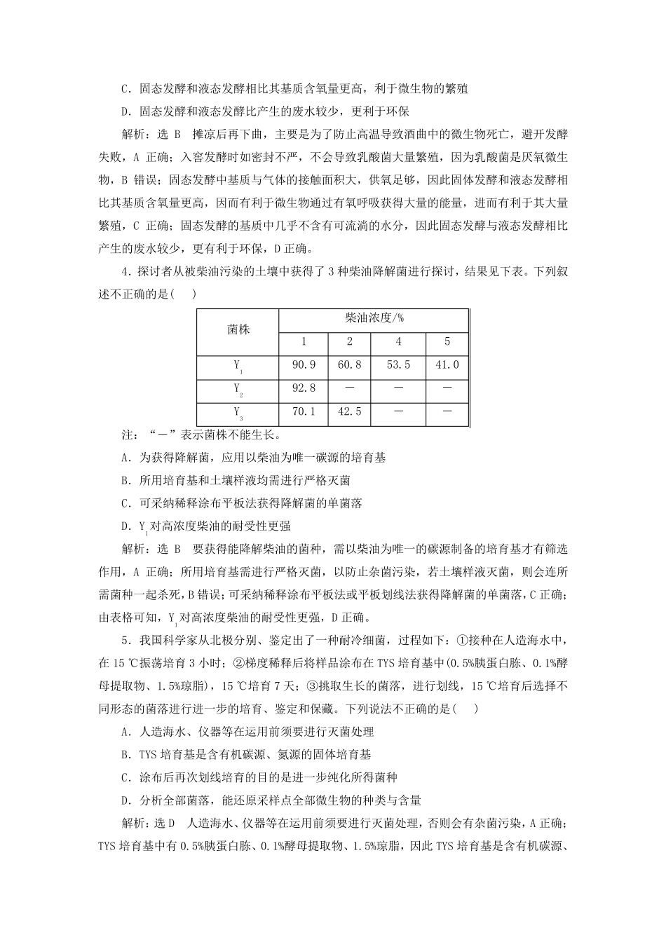 2025届高考生物一轮总复习阶段验收评价六生物技术与工程_第2页