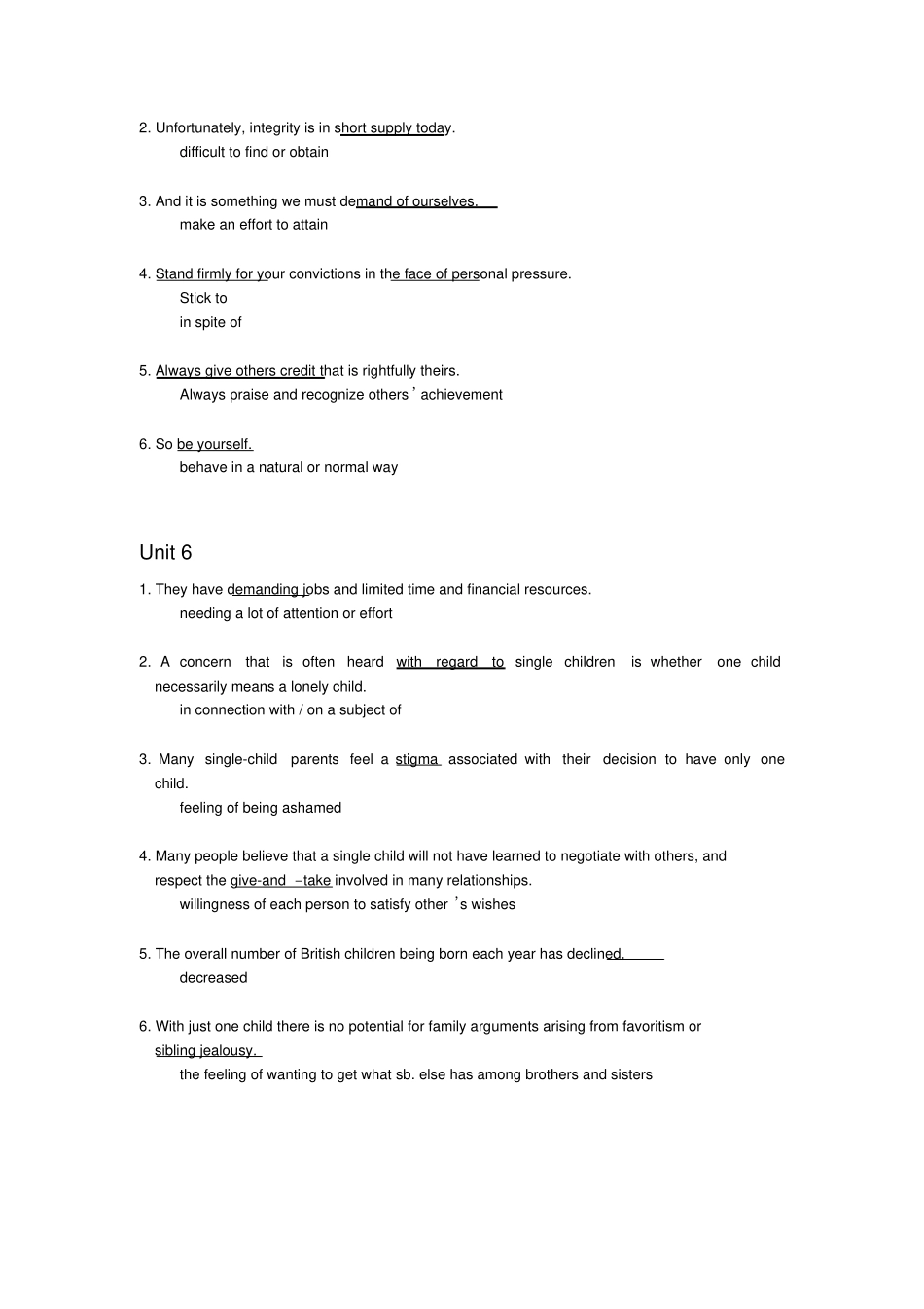 完整版综合英语1Paraphrase_第3页