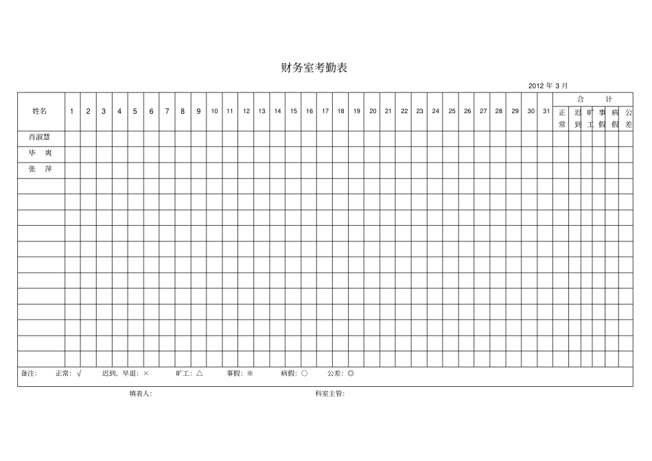 完整版考勤表_第3页