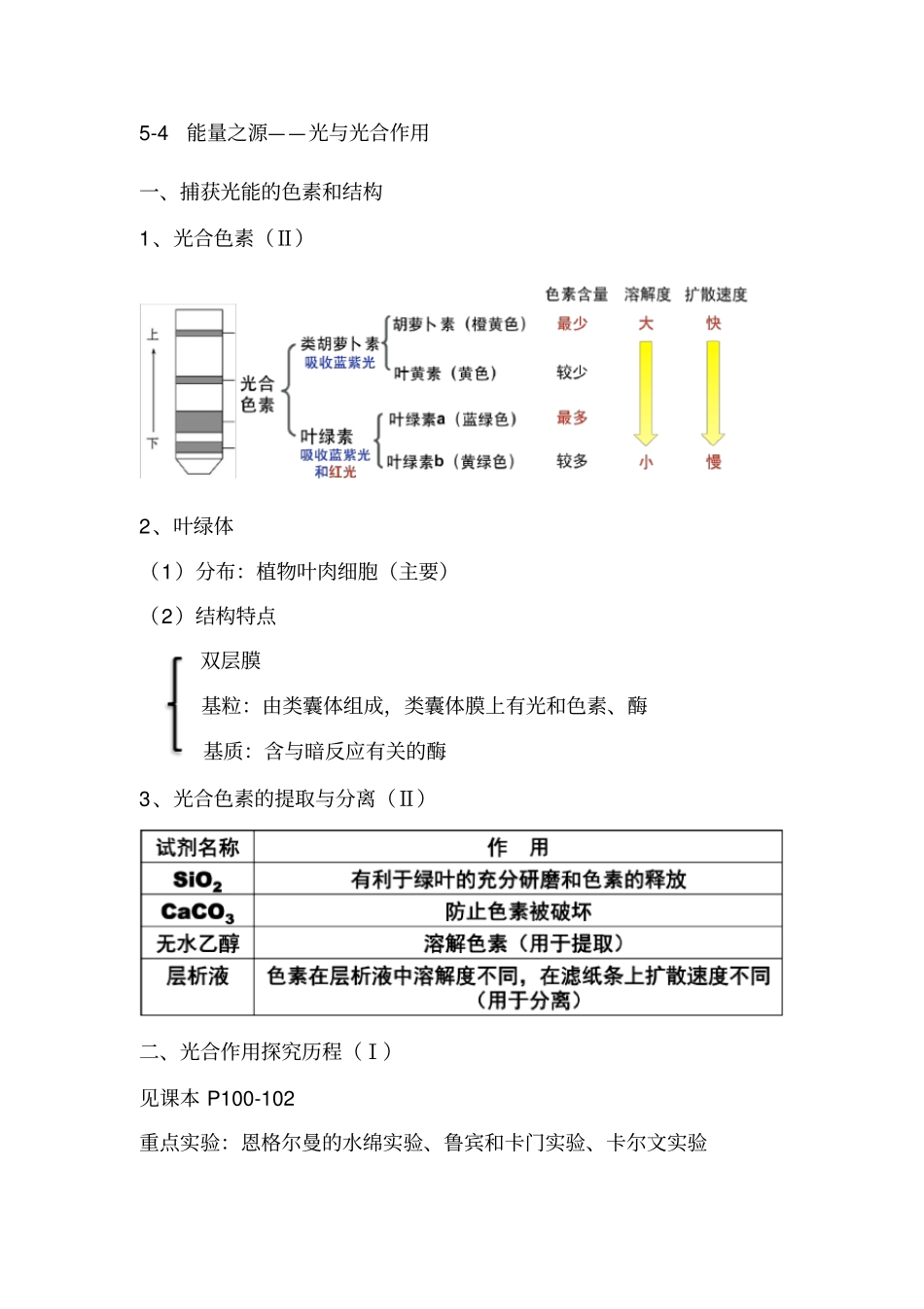 完整版能量之源——光与光合作用知识点_第1页