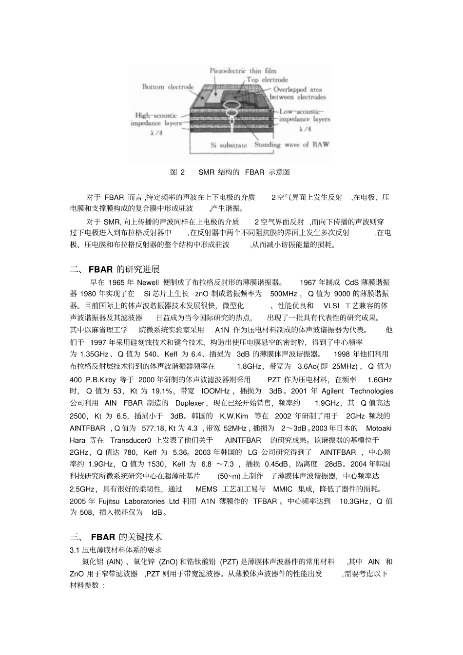 完整版薄膜体声波谐振器的研究进展文档良心出品_第3页